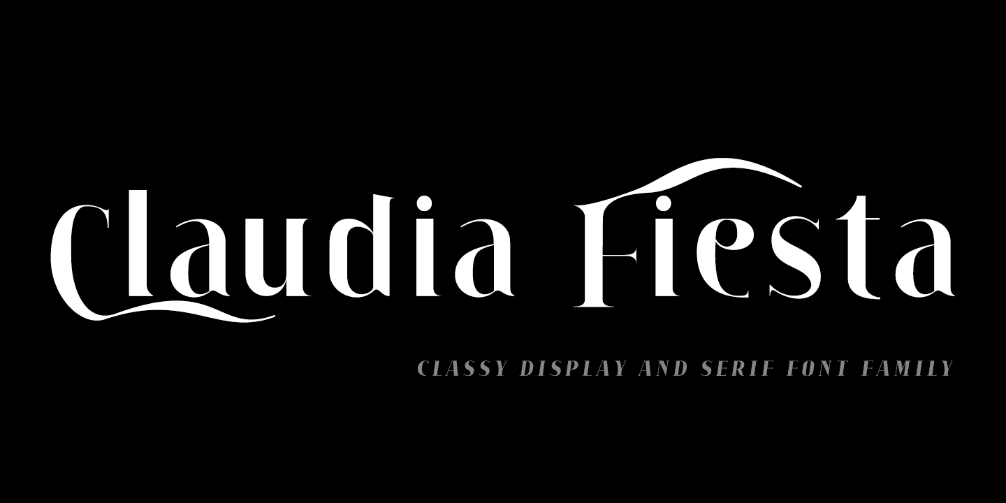 Шрифт Claudia Fiesta